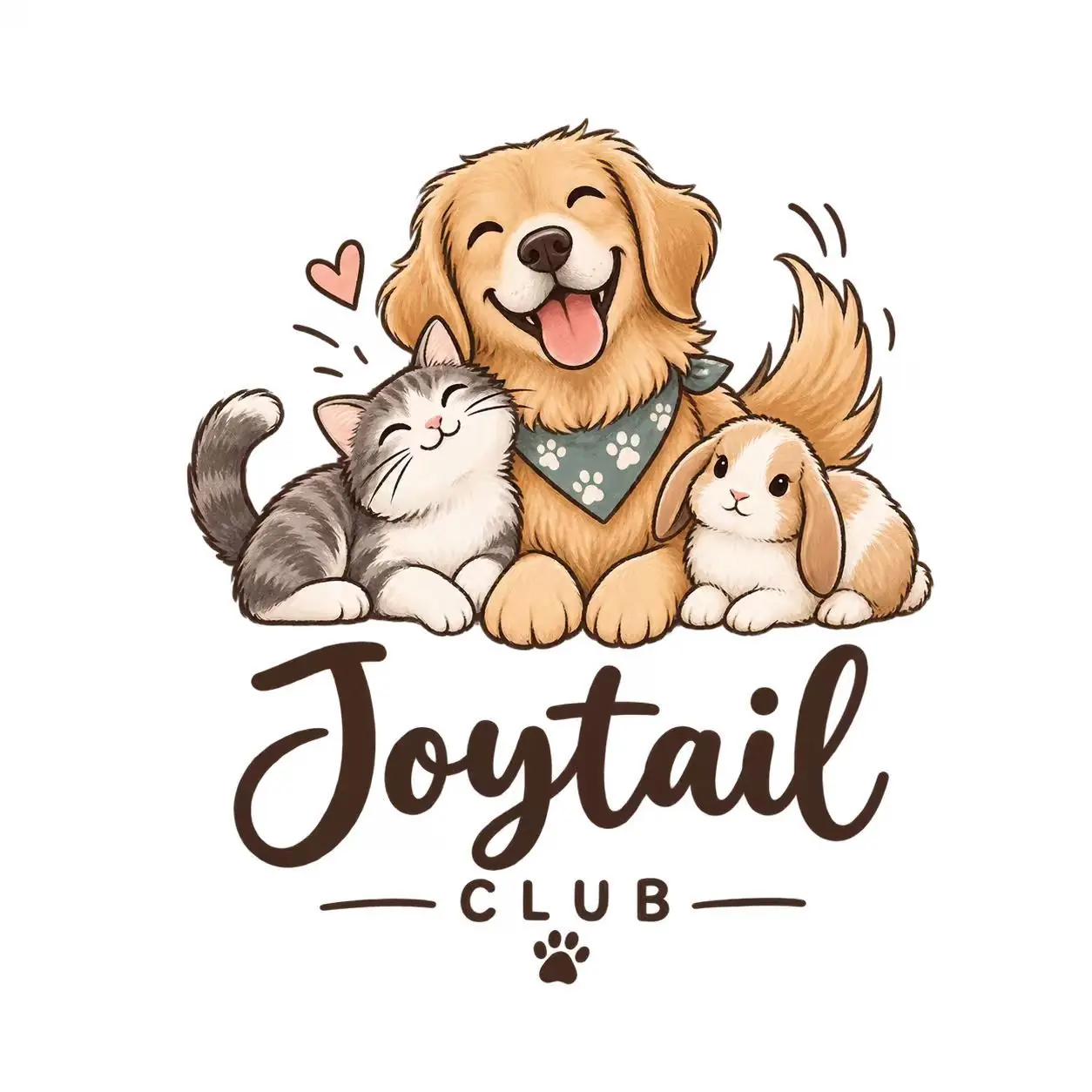 Joytail Club logo shown in the PETMERO pet brand identity design section.