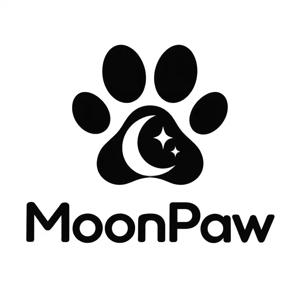 MoonPaw logo shown in the PETMERO pet brand identity design section.