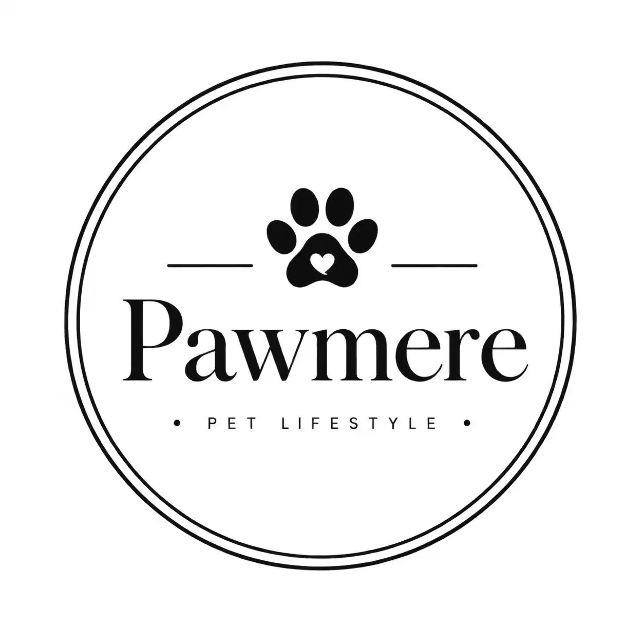 Pawmere logo shown in the PETMERO pet brand identity design section.