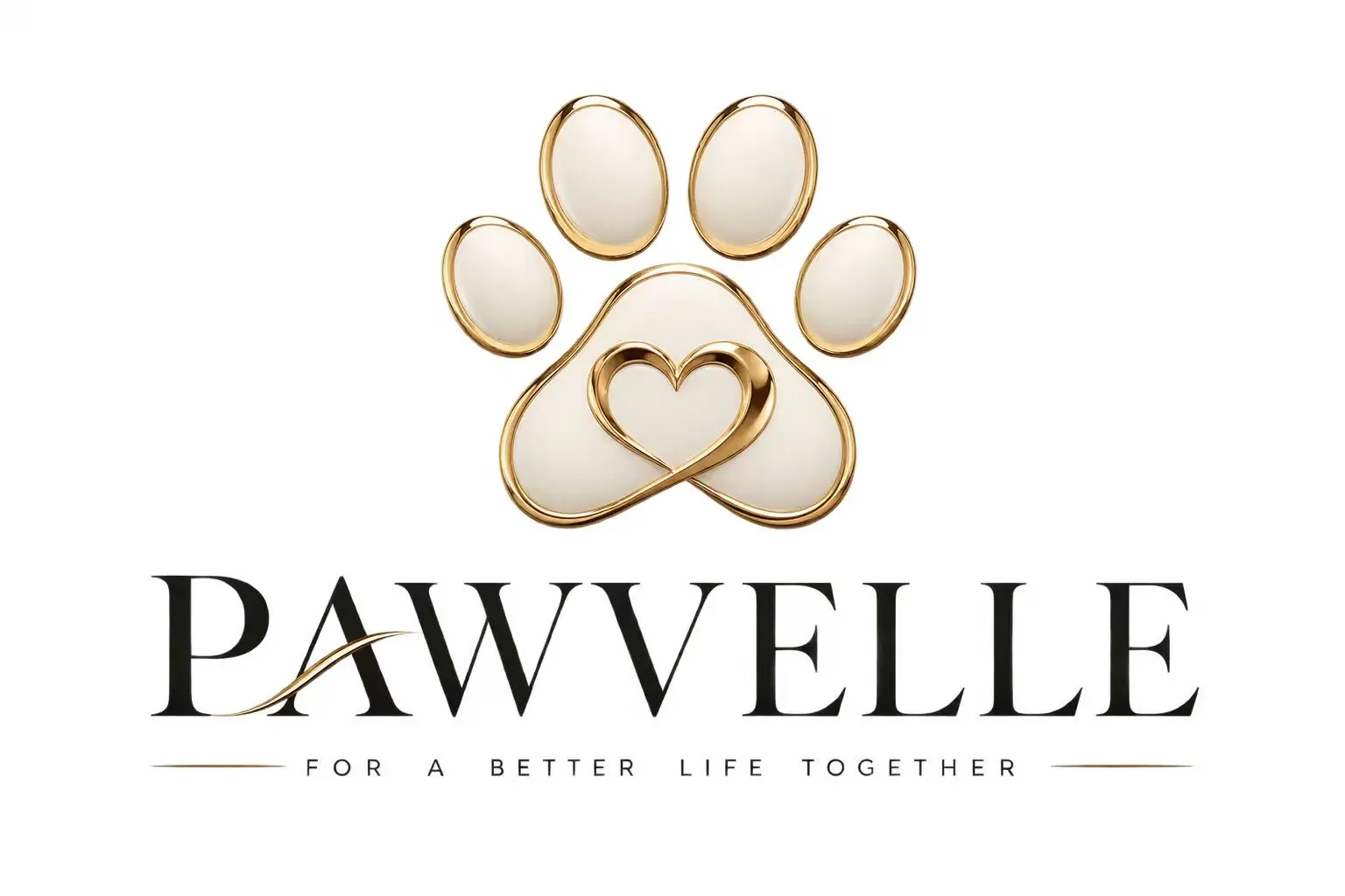 Pawvelle logo shown in the PETMERO pet brand identity design section.